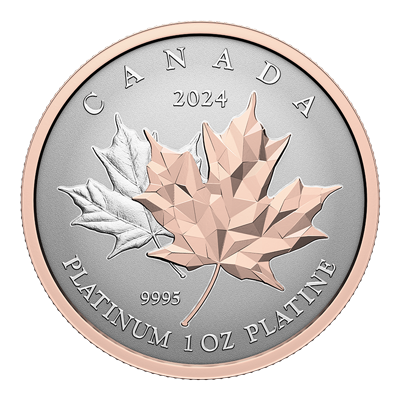 A picture of a 2024 $300 Platinum - Maple Leaf Forever